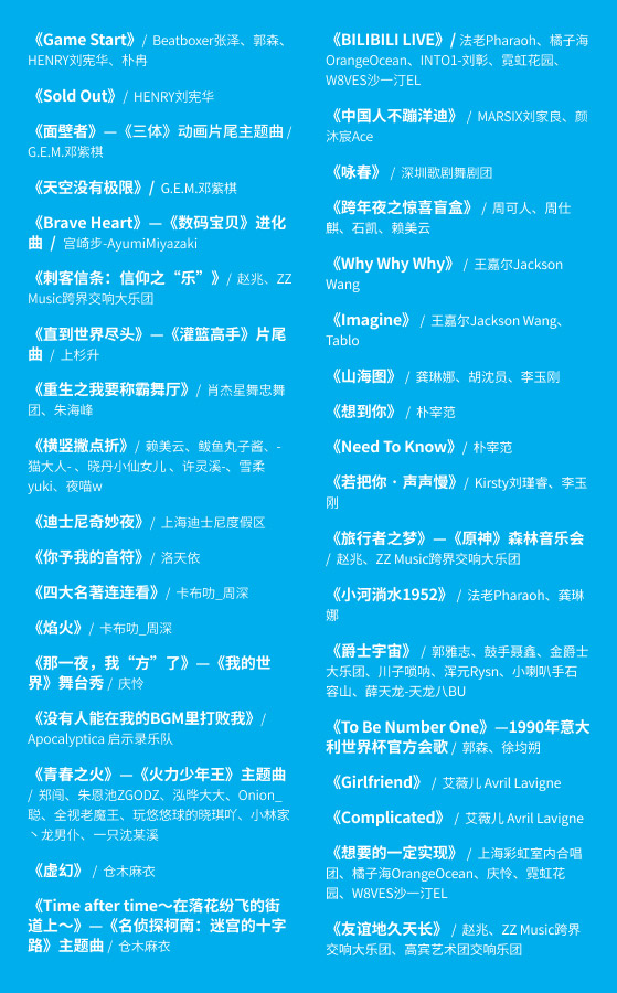 B站《最美的夜》跨年晚会节目单今日公布 B站《最美的夜》跨年晚会节目单今日公布
