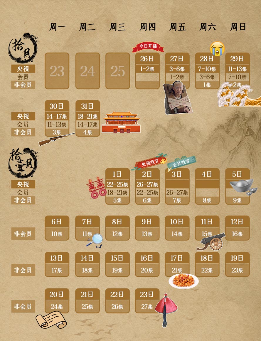 《丁宝桢》追剧日历