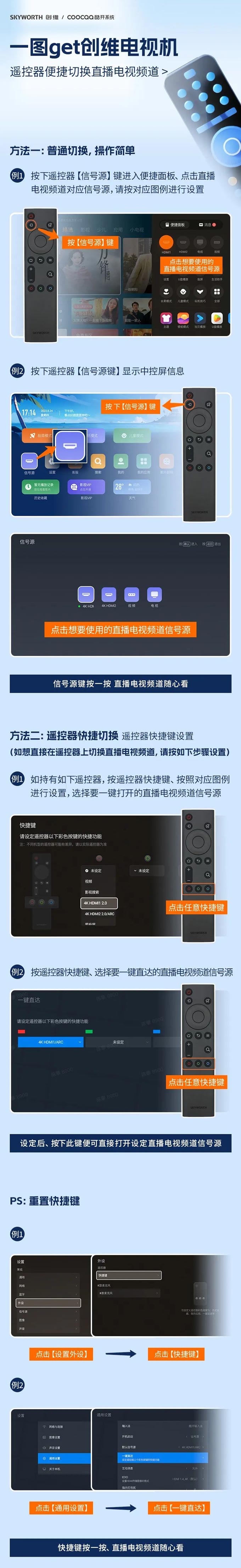 创维酷开电视遥控器切换信号源 创维酷开电视遥控器切换信号源