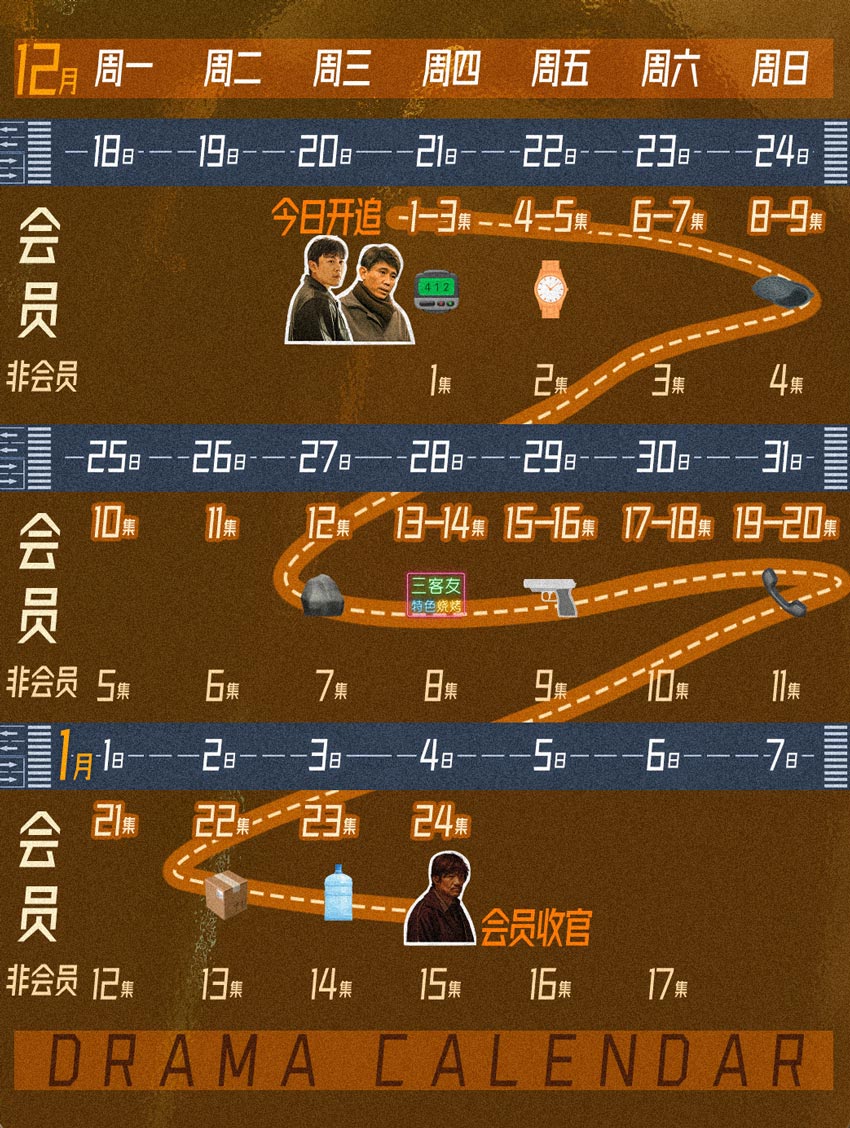 《三大队》追剧日历