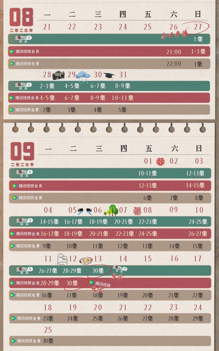 《父辈的荣耀》追剧日历