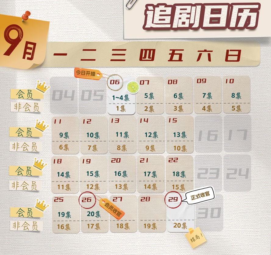 《旁观者》追剧日历