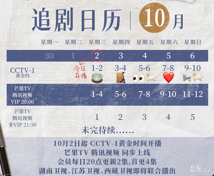 《日光之城》追剧日历 《日光之城》追剧日历