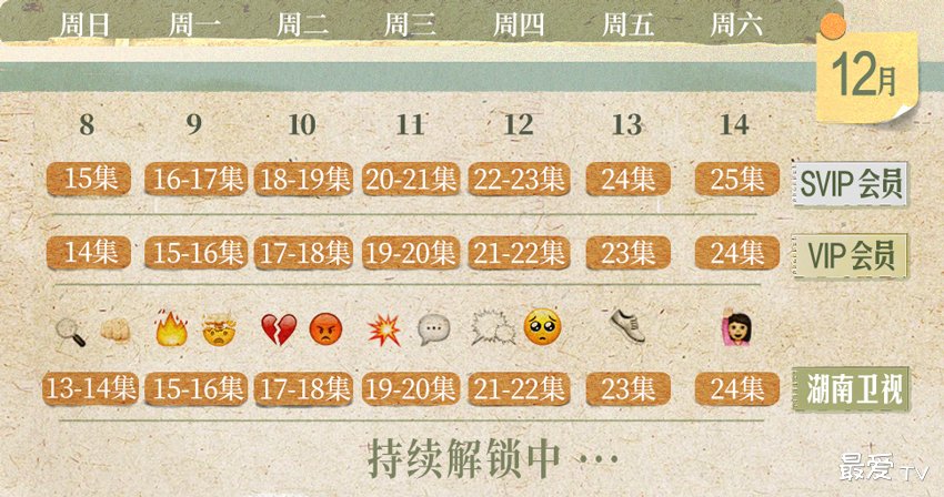 《好运家》追剧日历 《好运家》追剧日历
