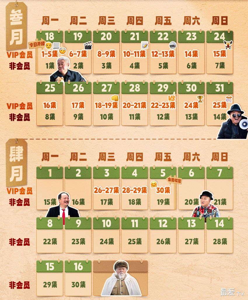 《象牙山的好人们》追剧日历 《象牙山的好人们》追剧日历