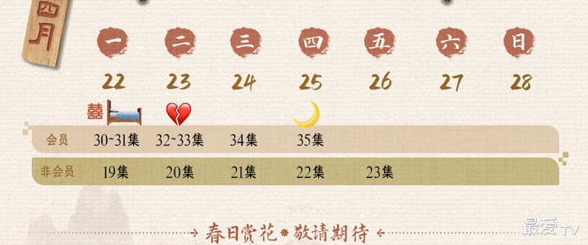 《惜花芷》追剧日历 《惜花芷》追剧日历