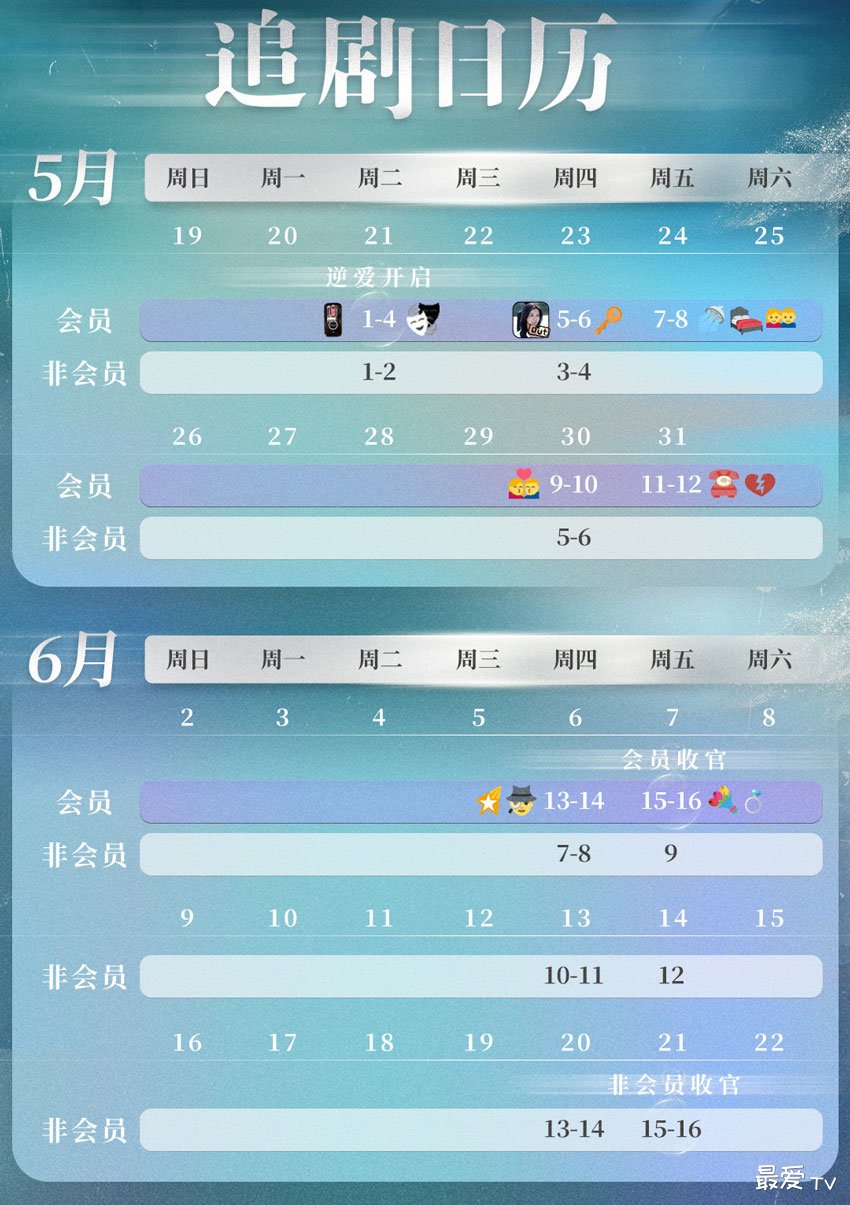 《奔向所有时空的你》追剧日历 《奔向所有时空的你》追剧日历