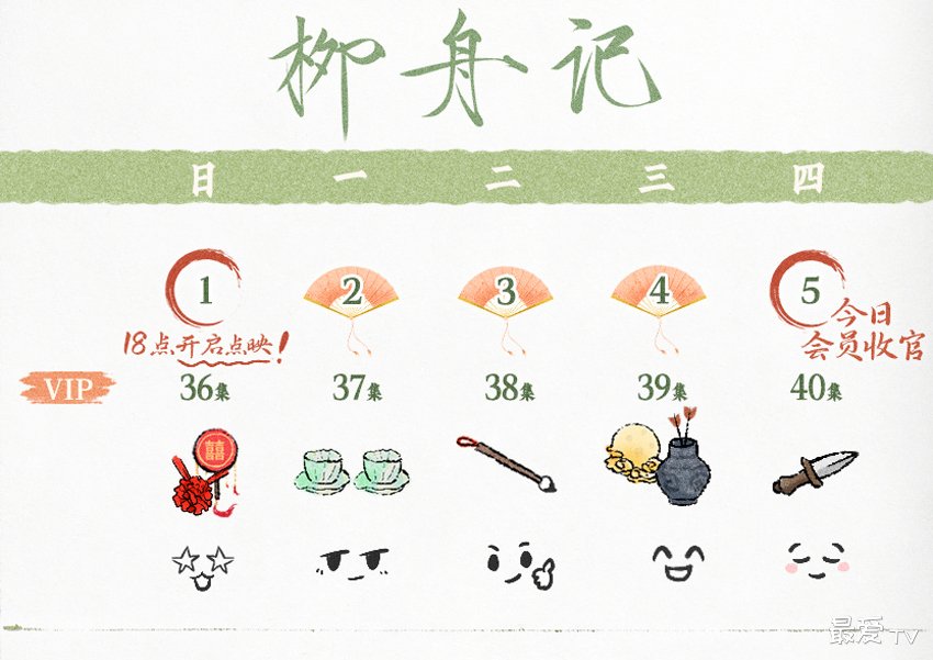 《柳舟记》追剧日历 《柳舟记》追剧日历