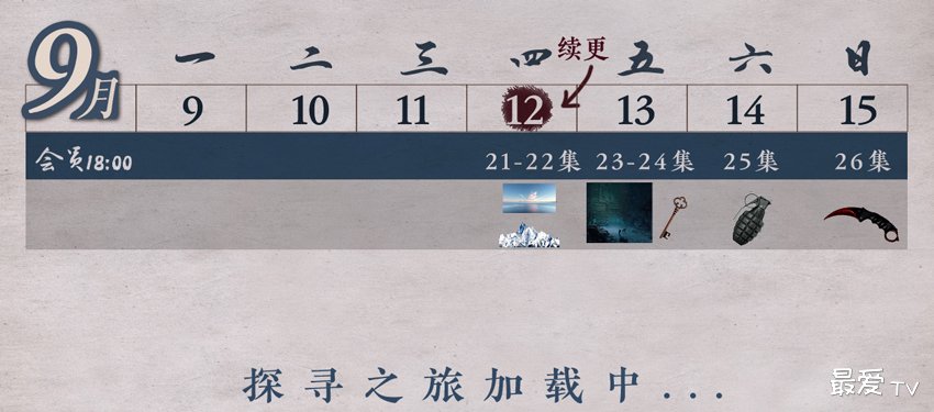 《藏海花》追剧日历 《藏海花》追剧日历