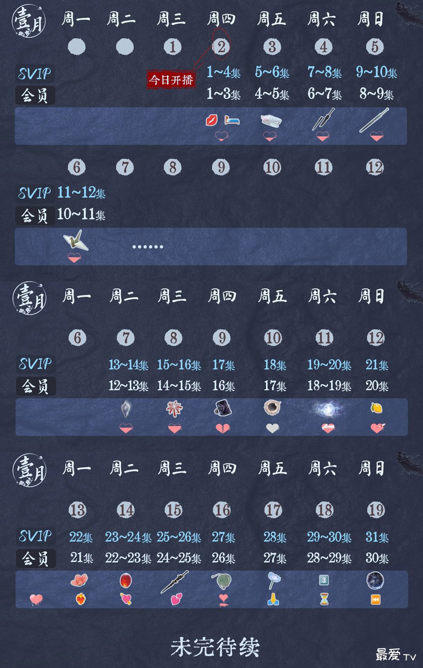 《千朵桃花一世开》追剧日历 《千朵桃花一世开》追剧日历