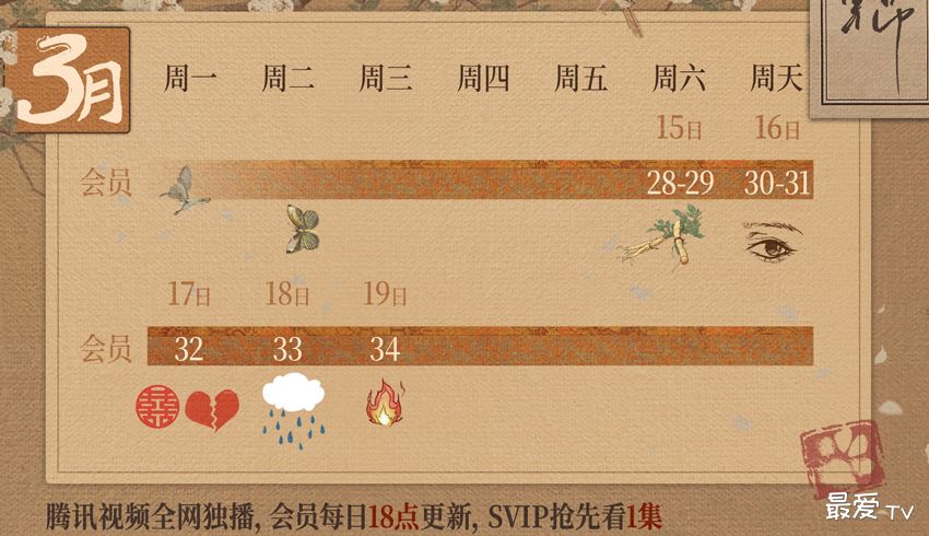 《似锦》追剧日历 《似锦》追剧日历