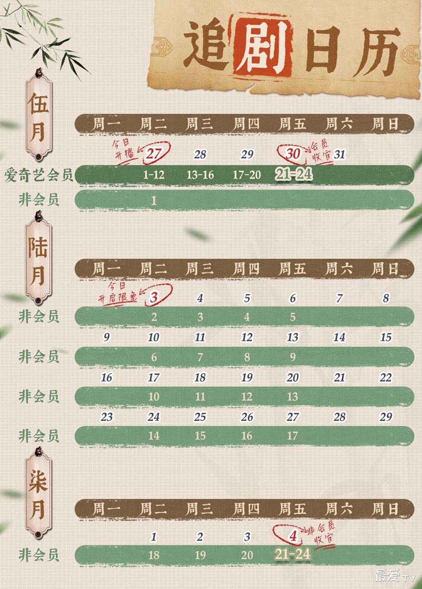 《青衿志》追剧日历 《青衿志》追剧日历