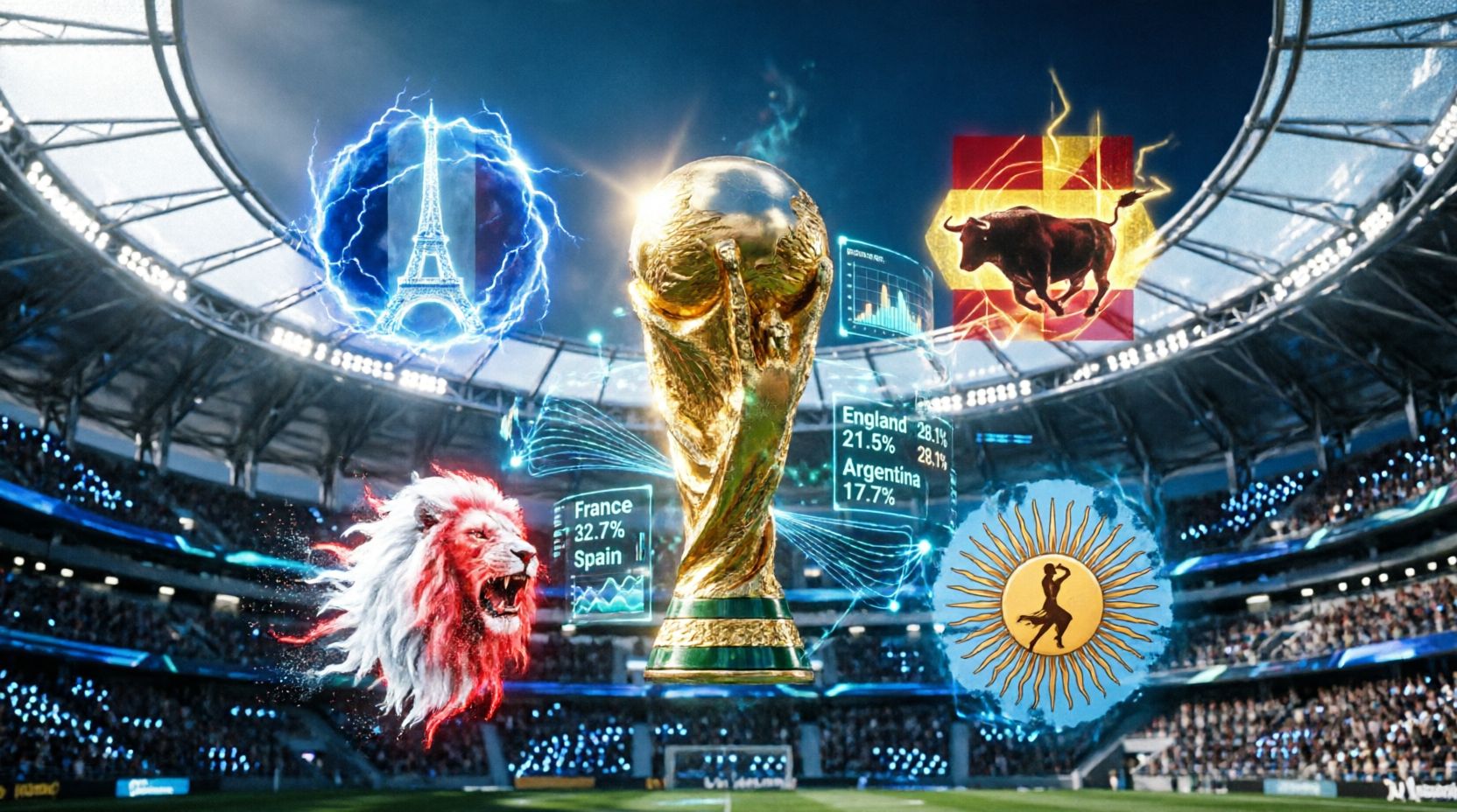 2026世界杯4强诞生！8大主流AI预测冠亚季军概要