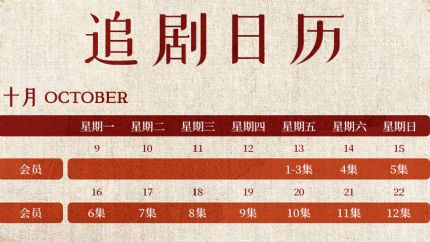 《繁城之下》追剧日历，10月13日晚18点首更3集