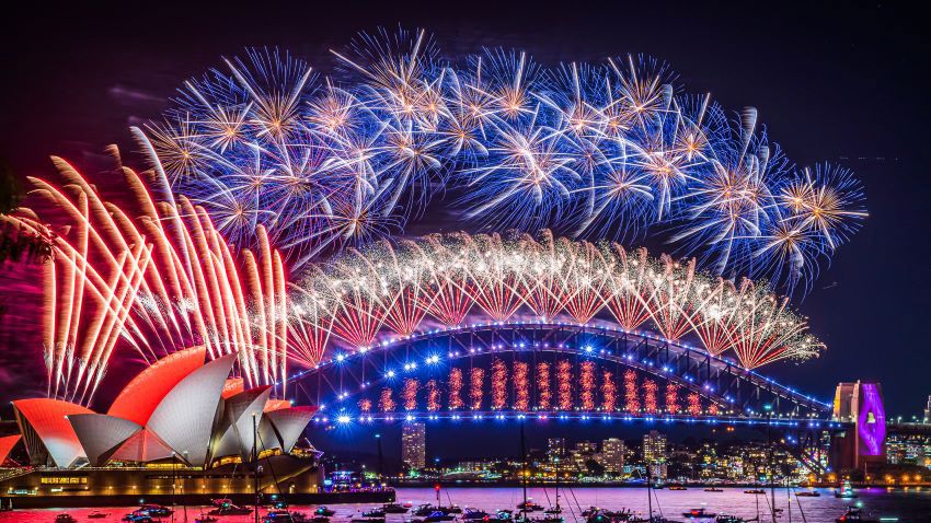 2024悉尼跨年庆祝活动烟花表演