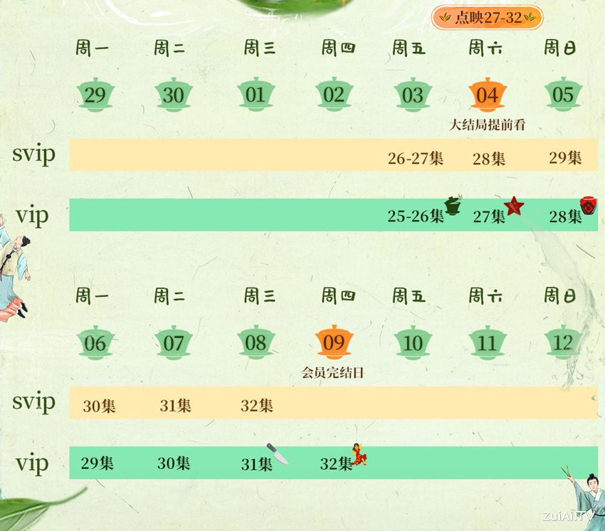 《芬芳喜事》追剧日历 《芬芳喜事》追剧日历