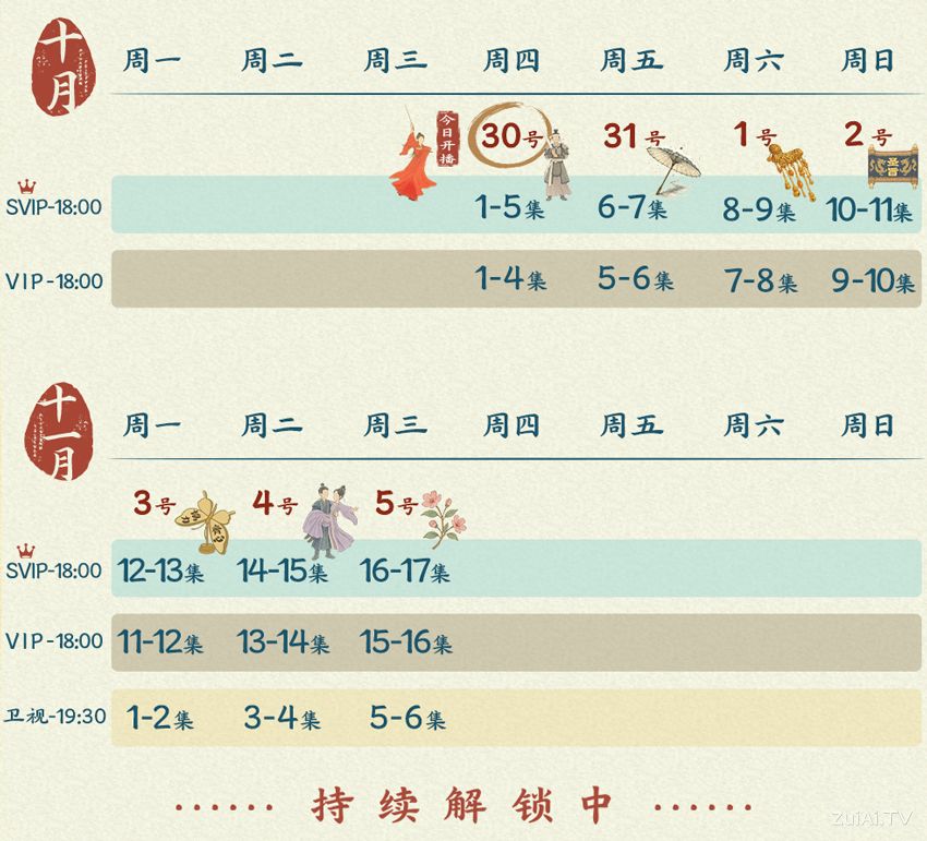 《山河枕》追剧日历 《山河枕》追剧日历