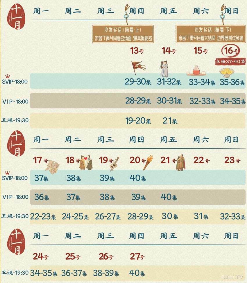 《山河枕》追剧日历 《山河枕》追剧日历