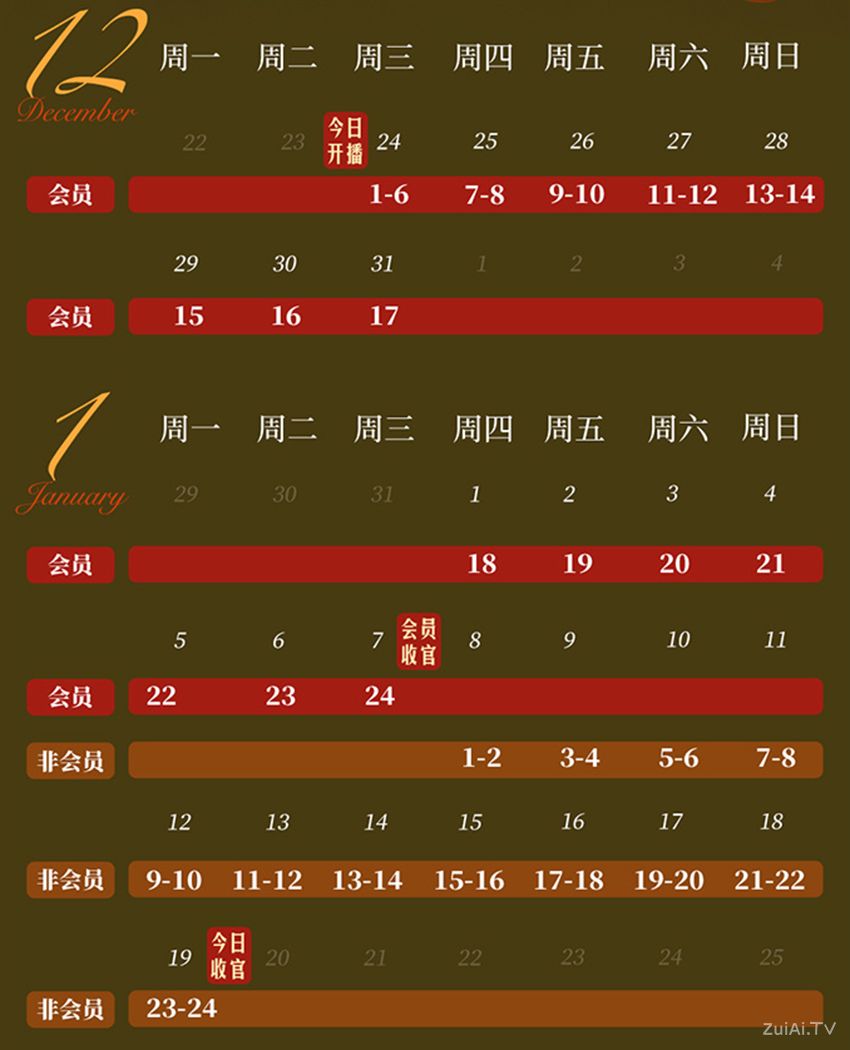《怒风》追剧日历 《怒风》追剧日历