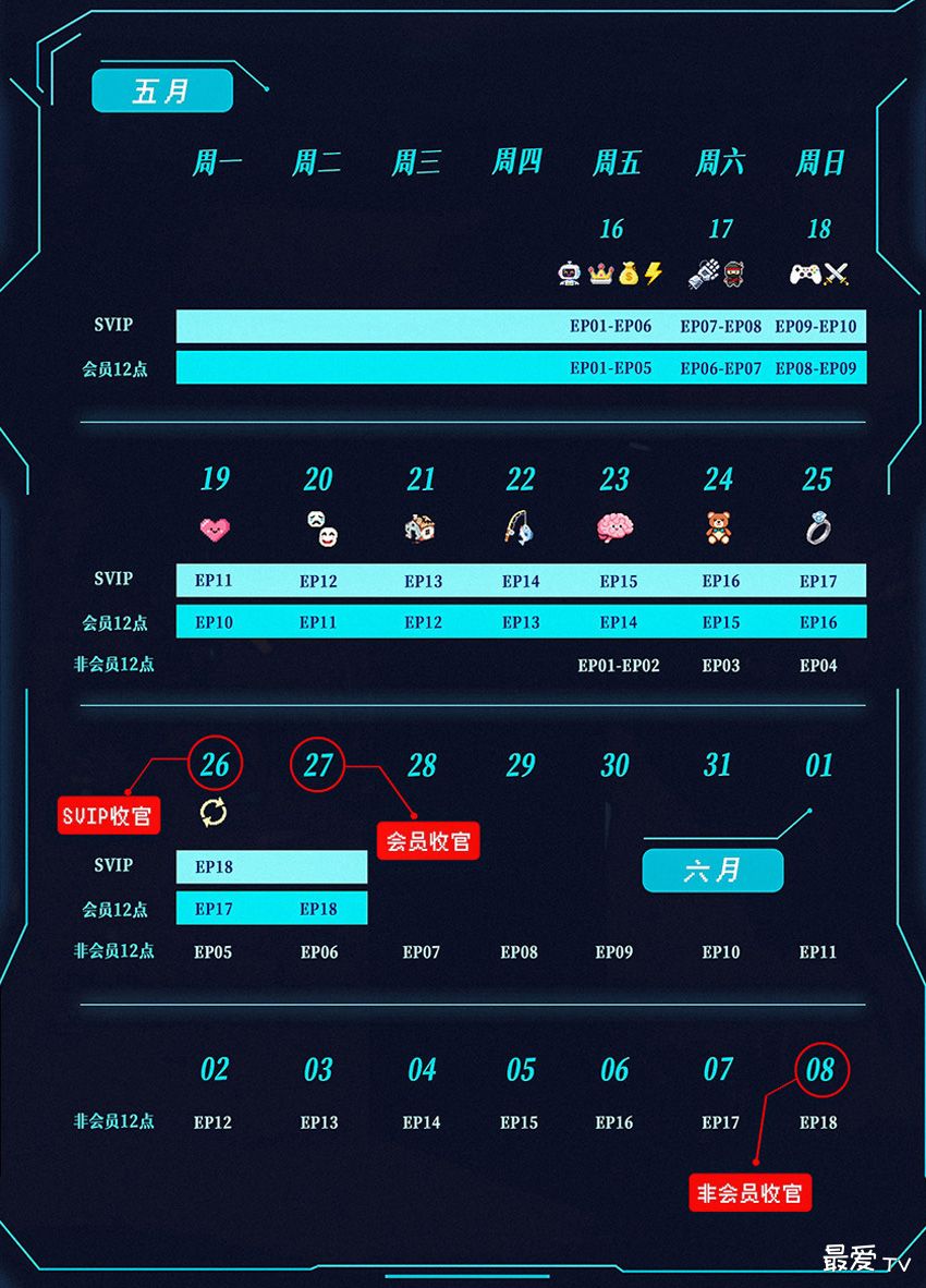 《2099》追剧日历