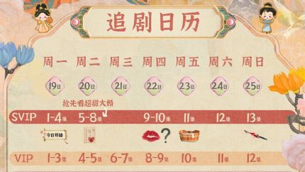 《韶华若锦》追剧日历，韶华若锦播出时间