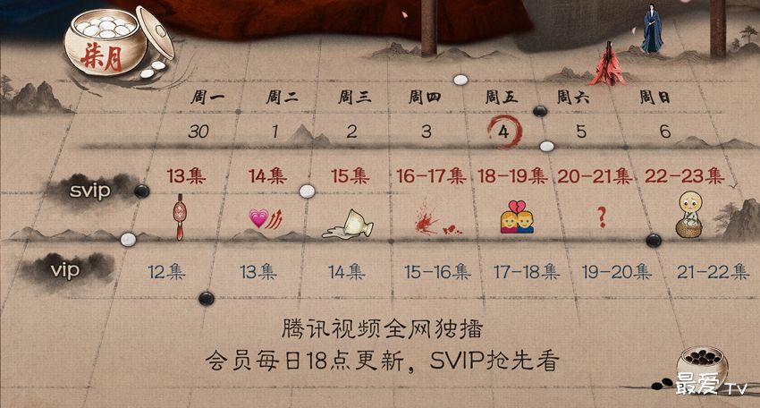 《桃花映江山》追剧日历