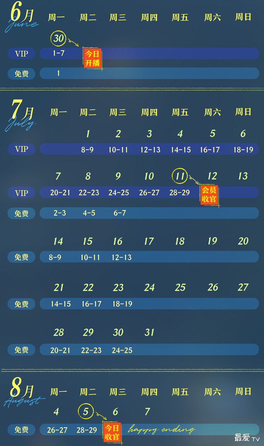 《亲爱的你》追剧日历，腾讯视频、爱奇艺双平台首播