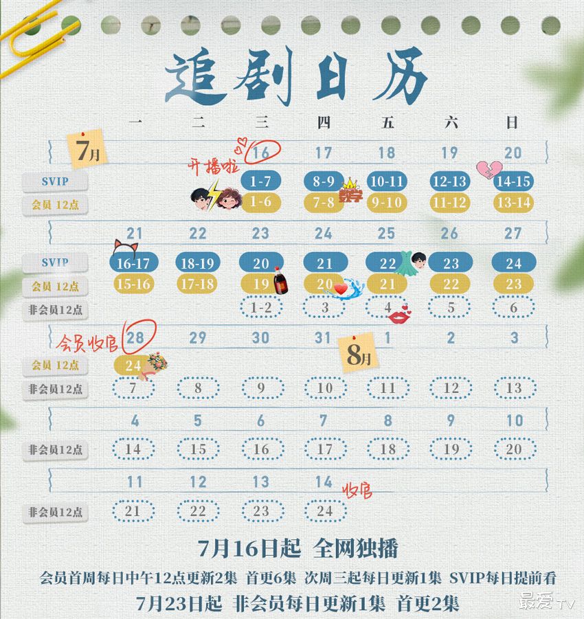 《爱的方程式》更新时间 7月16日 12:00 腾讯视频 全网独播