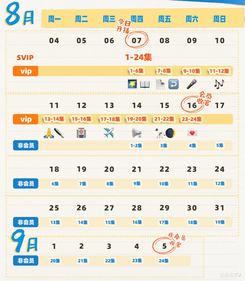 《花海》追剧日历 《花海》追剧日历