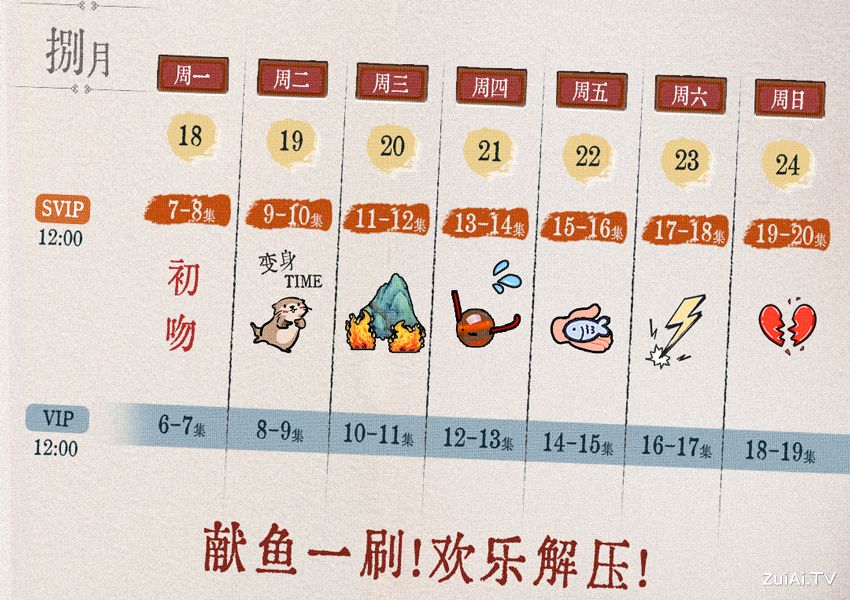 《献鱼》追剧日历 《献鱼》追剧日历