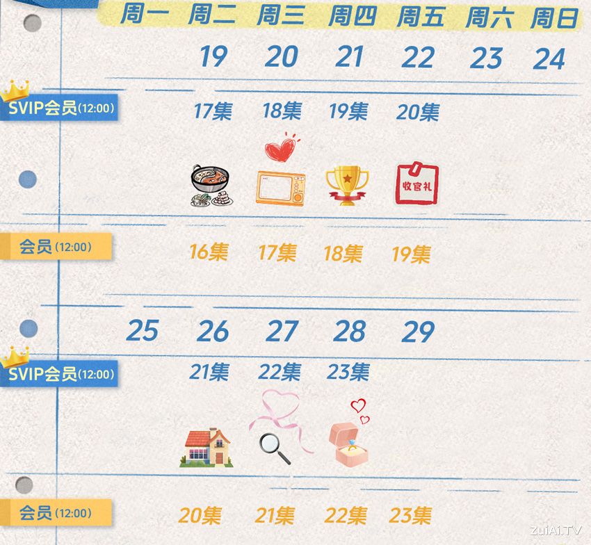 《我在顶峰等你》追剧日历 《我在顶峰等你》追剧日历