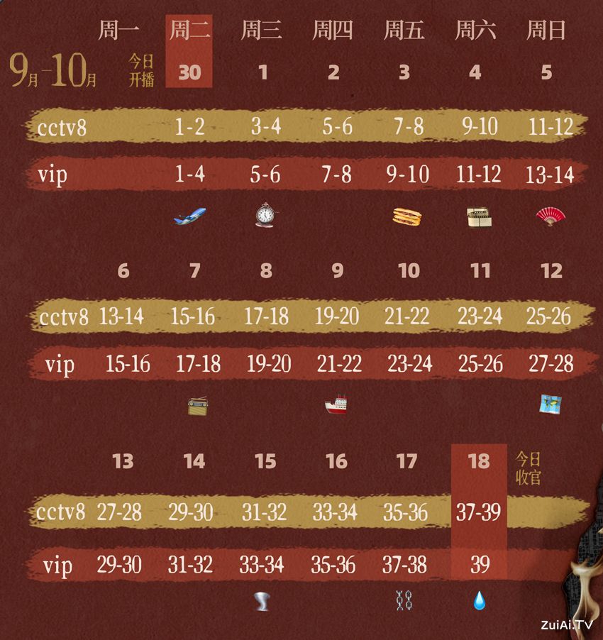 《沉默的荣耀》追剧日历