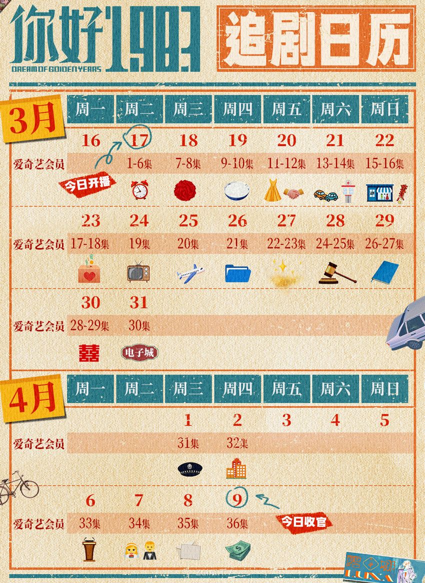 《你好1983》追剧日历