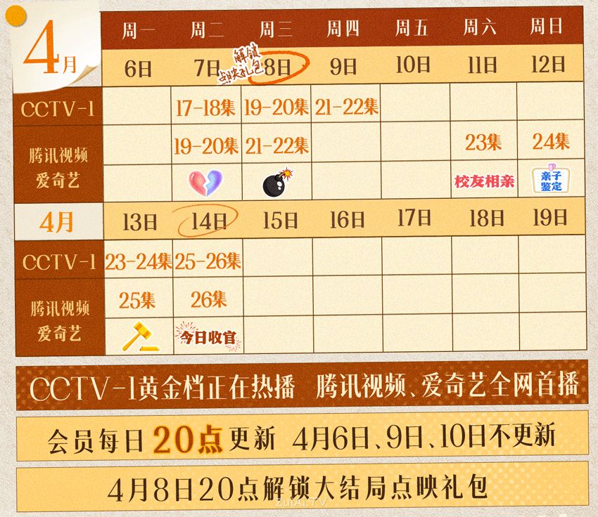 《家事法庭》追剧日历