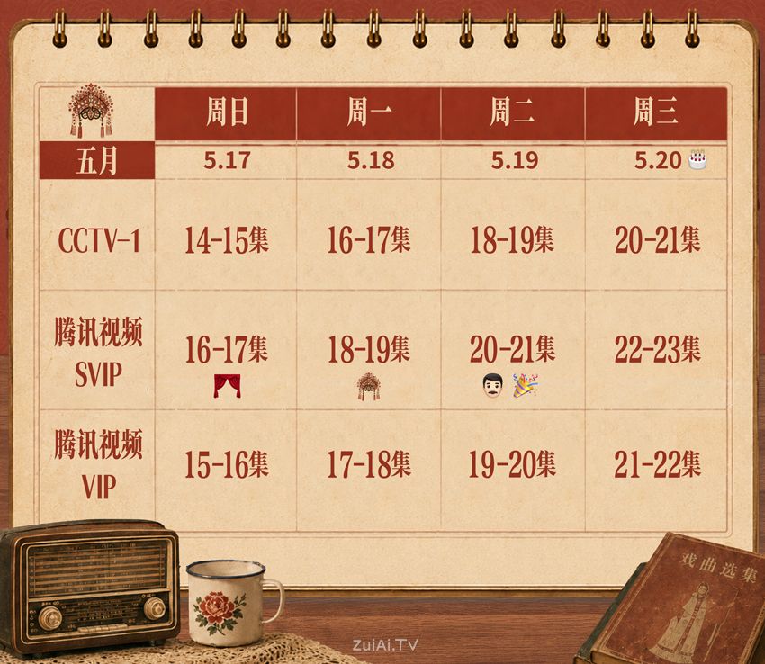 《主角》追剧日历 《主角》追剧日历