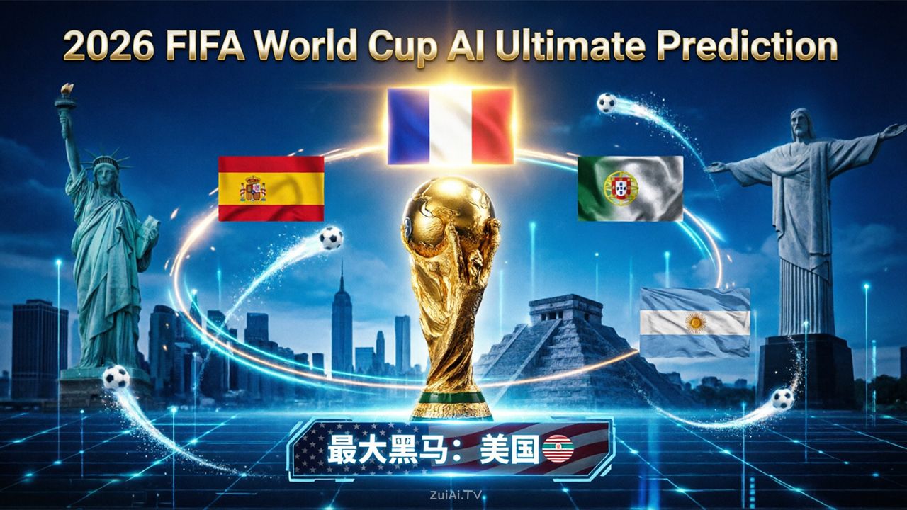 2026美加墨世界杯AI终极预测:16强/黑马/8强/4强/冠军全解析,看完这篇就够了! 2026美加墨世界杯AI终极预测:16强/黑马/8强/4强/冠军全解析,看完这篇就够了!